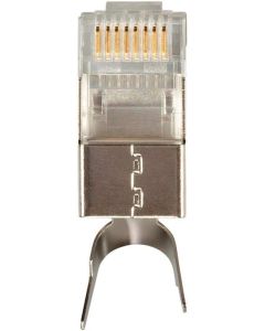 Monoprice 8P8C Shielded RJ45 Plug for Cat6a Ethernet Cable 25pcs/pk8P8C Shielded (External Ground) RJ45 Plug for Cat6a Ethernet Cable 25pcs/Pack