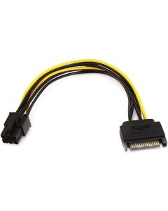 Monoprice 8inch SATA 15pin to 6pin PCI Express Card Power Cable [Electronics]