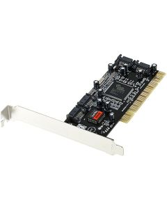 Monoprice 4 Port SATA Serial ATA PCI RAID Controller Card - Silicon Image (102667)