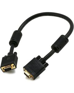 Monoprice 1.5ft SVGA Super VGA M/M Monitor Cable w/ferrites (Gold Plated) (2 Pack)