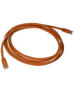 Monoprice Cat6 Ethernet Patch Cable - 7 Feet - Orange | Network Internet Cord - RJ45, Stranded, 550Mhz, UTP, Pure Bare Copper Wire, Crossover, 24AWG